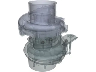 Garret GT37 Turbocharger 3D Model