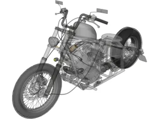 Yamaha Bobber 3D Model