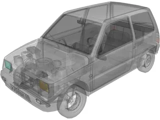 VAZ 1111 Oka 3D Model