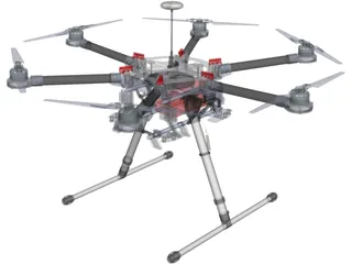 DJI Spreading Wings S900 3D Model