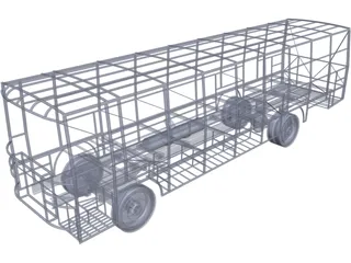 Bus Chassis 3D Model