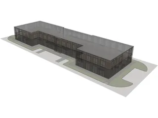 H-mart Office Building 3D Model