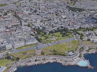 Plymouth City, UK (2019) 3D Model