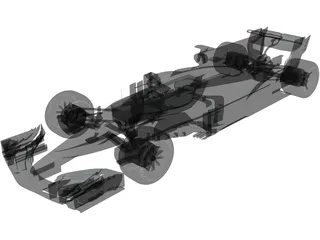 Mercedes-AMG F1 W08 EQ Power 3D Model