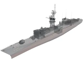 USS Knox 3D Model