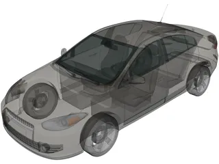 Renault Fluence (2010) 3D Model