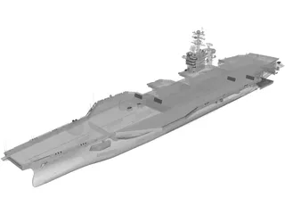 USS John C. Stennis 3D Model