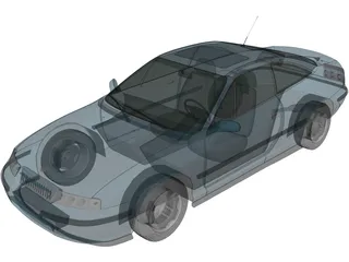 Opel Calibra (1990) 3D Model