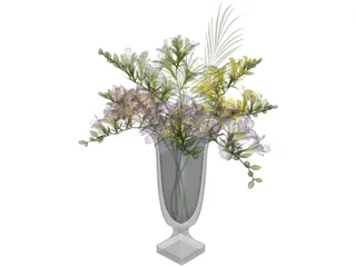 Freesia Flowers 3D Model