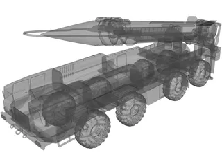 Scud Missile Launcher 3D Model