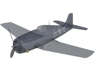 Grumman F6F Hellcat 3D Model