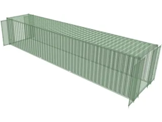 40 inch ISO Shipping Container 3D Model