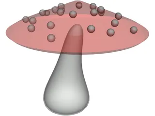 Magic Mushroom 3D Model