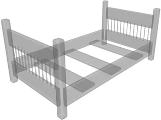 Bed Frame 3D Model