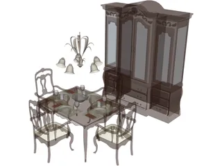 Dining Set 3D Model