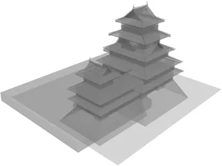 Japan Castle 3D Model