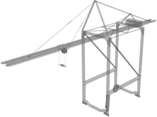 Gantry Crane 3D Model