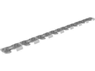 Chain Saw Teeth 3D Model