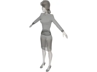 Secretary 3D Model