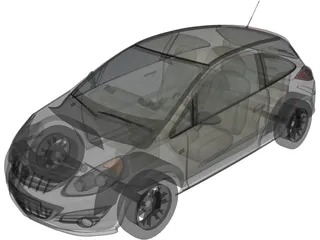 Opel Corsa (2007) 3D Model