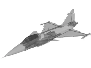 Saab JAS-39C Gripen 3D Model