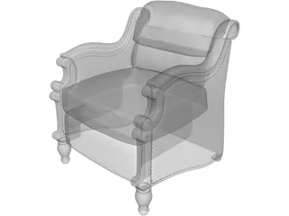 Colonial Chair 3D Model