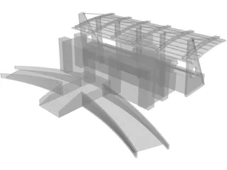 Stadium Canopy 3D Model