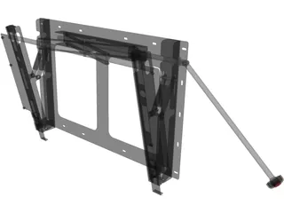 LCD TV Wall Stand 3D Model