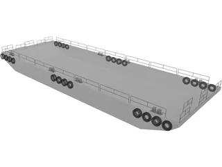 Barge 3D Model