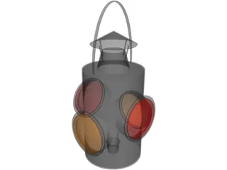 Railroad Lantern 3D Model