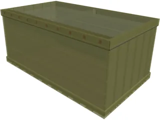 Wooden Chest 3D Model