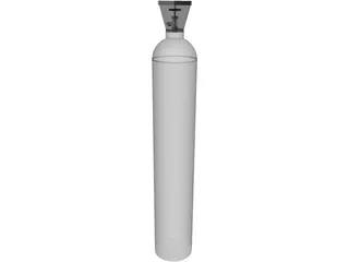 Gas Cylinder 3D Model