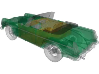 MGB Sports Car 3D Model