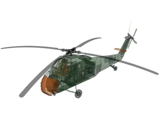 Sikorsky UH-34 Choctaw 3D Model