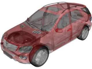 Mercedes-Benz ML500 (2007) 3D Model