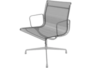 Charles Eames Aluminum Office Ball Chair 3D Model