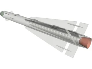 AIM-4D Falcon (RB28) 3D Model