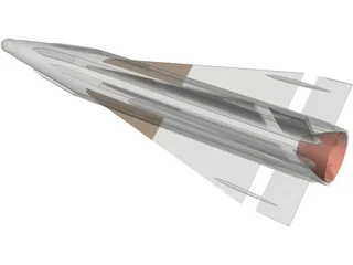 AIM-26B Falcon (Rb27) 3D Model