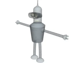 Futurama Bender 3D Model