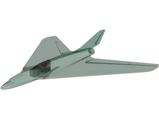 Messerschmitt Me P.1111 Prototype 3D Model