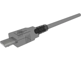 Micro-USB Plug 3D Model