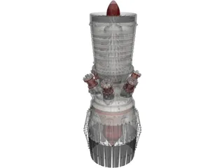 Jet Engine 3D Model