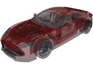 Aston Martin V12 Zagato 3D Model
