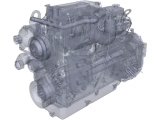 Cummins QSB 6.7 Engine 3D Model