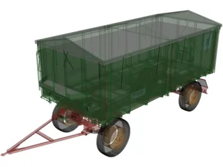 Industrial Trailer 3D Model