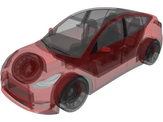 Tesla Model Y (2021) 3D Model