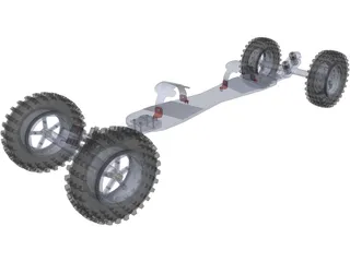 Mountainboard 3D Model