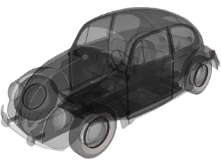 Volkswagen Beetle (1948) 3D Model