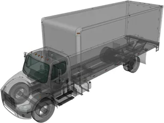 Freightliner Box Truck (2012) 3D Model