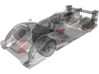 Audi R18 TDi (2013) 3D Model